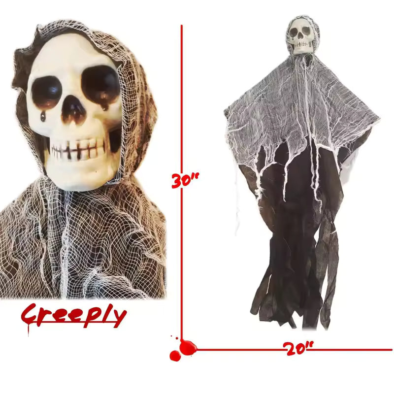 π Spooky Skeleton Winged Decor π»