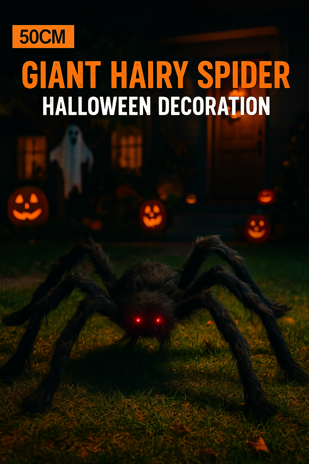 Large Black Spider for Halloween