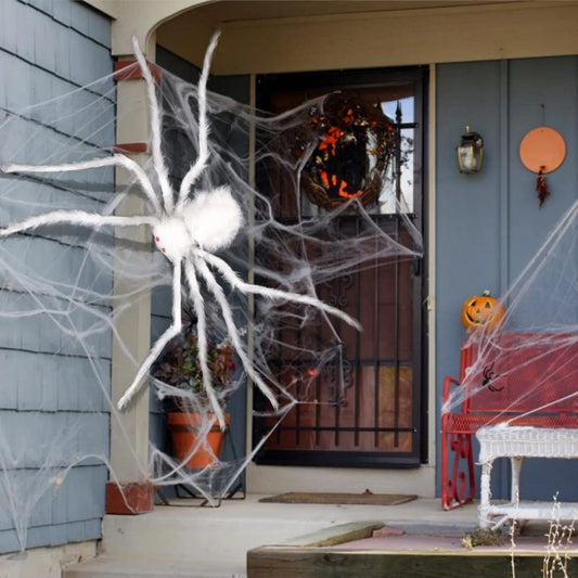 Giant Plush Spider – The Ultimate Scary Halloween Decoration!