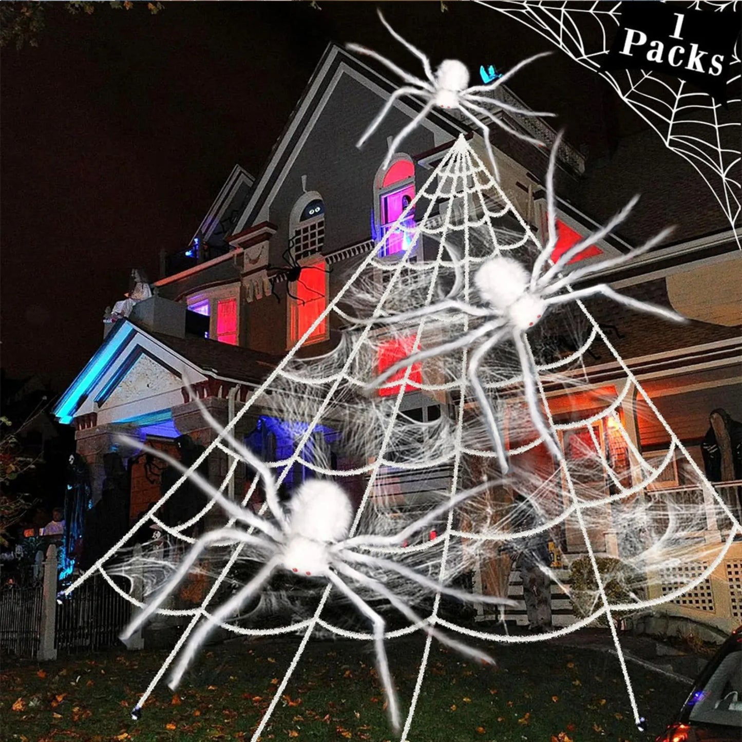 Giant Plush Spider – The Ultimate Scary Halloween Decoration!