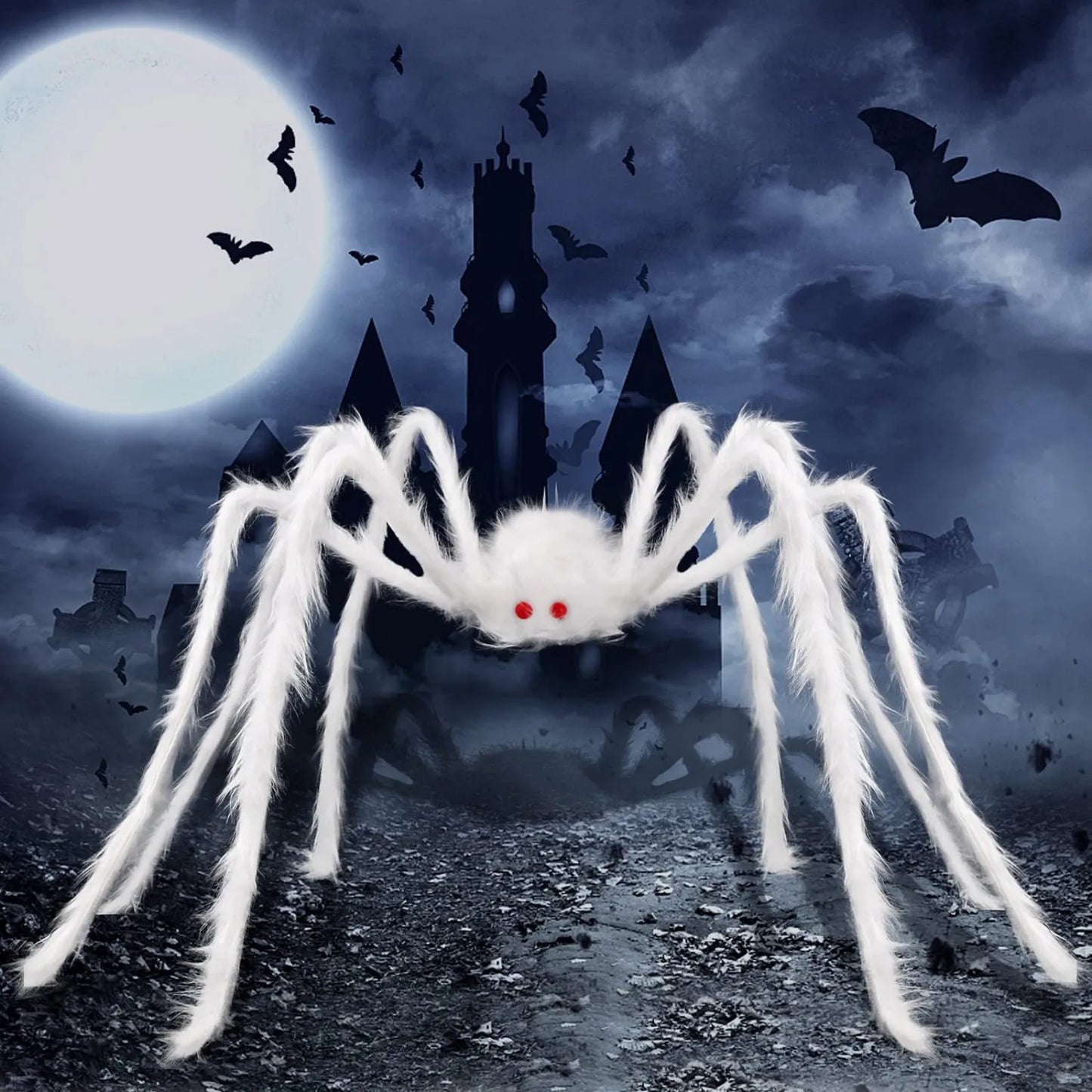 Giant Plush Spider – The Ultimate Scary Halloween Decoration!