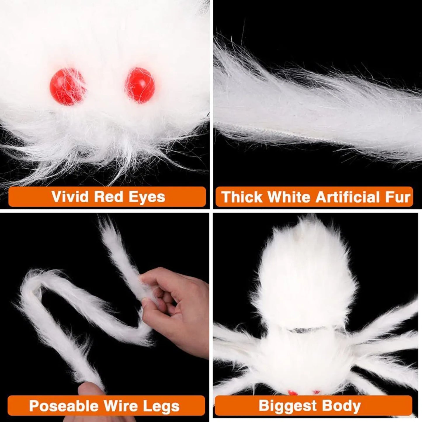 Giant Plush Spider – The Ultimate Scary Halloween Decoration!