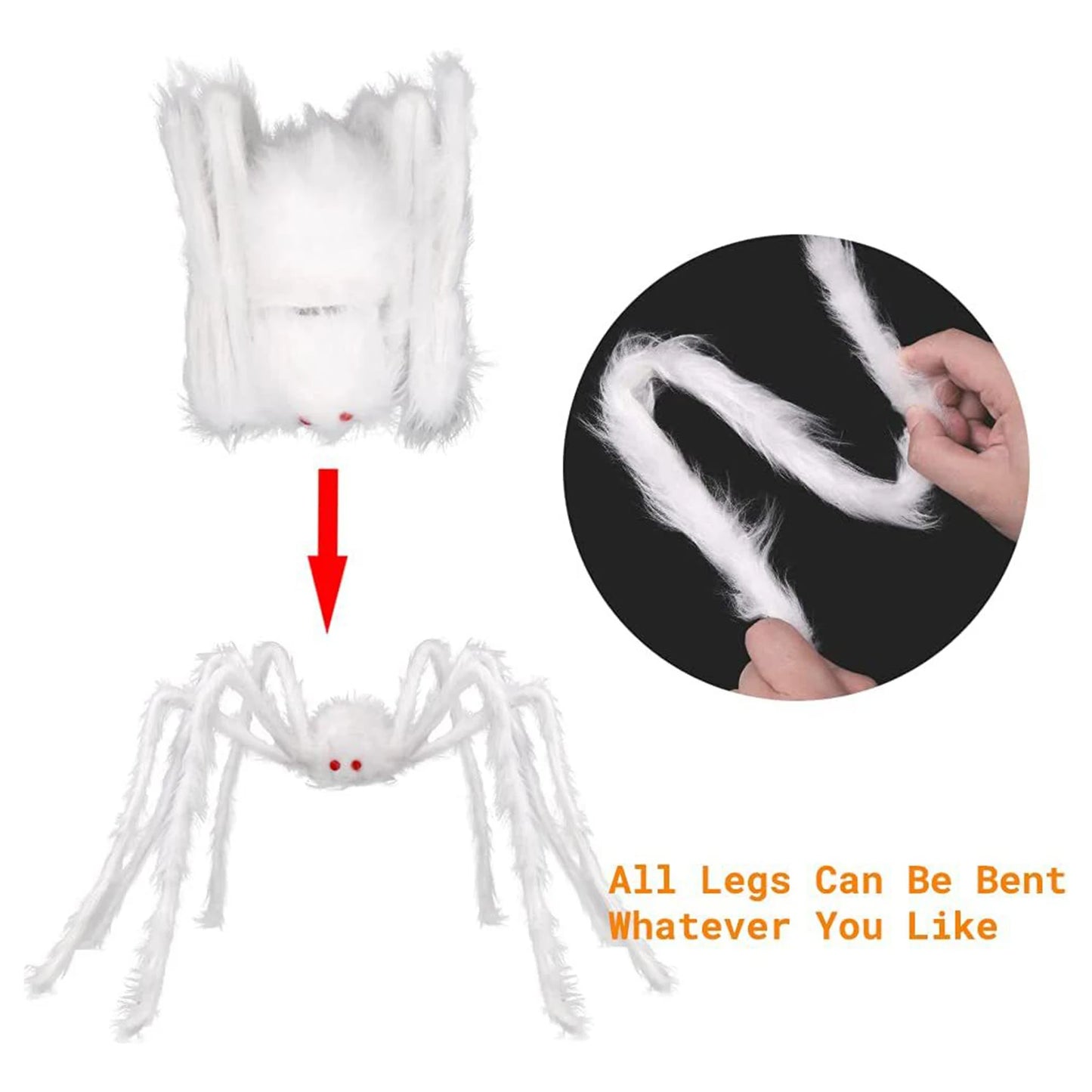 Giant Plush Spider – The Ultimate Scary Halloween Decoration!